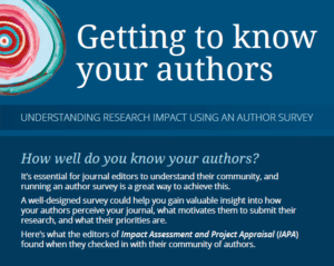 Preview of IAPA author survey findings infographic
